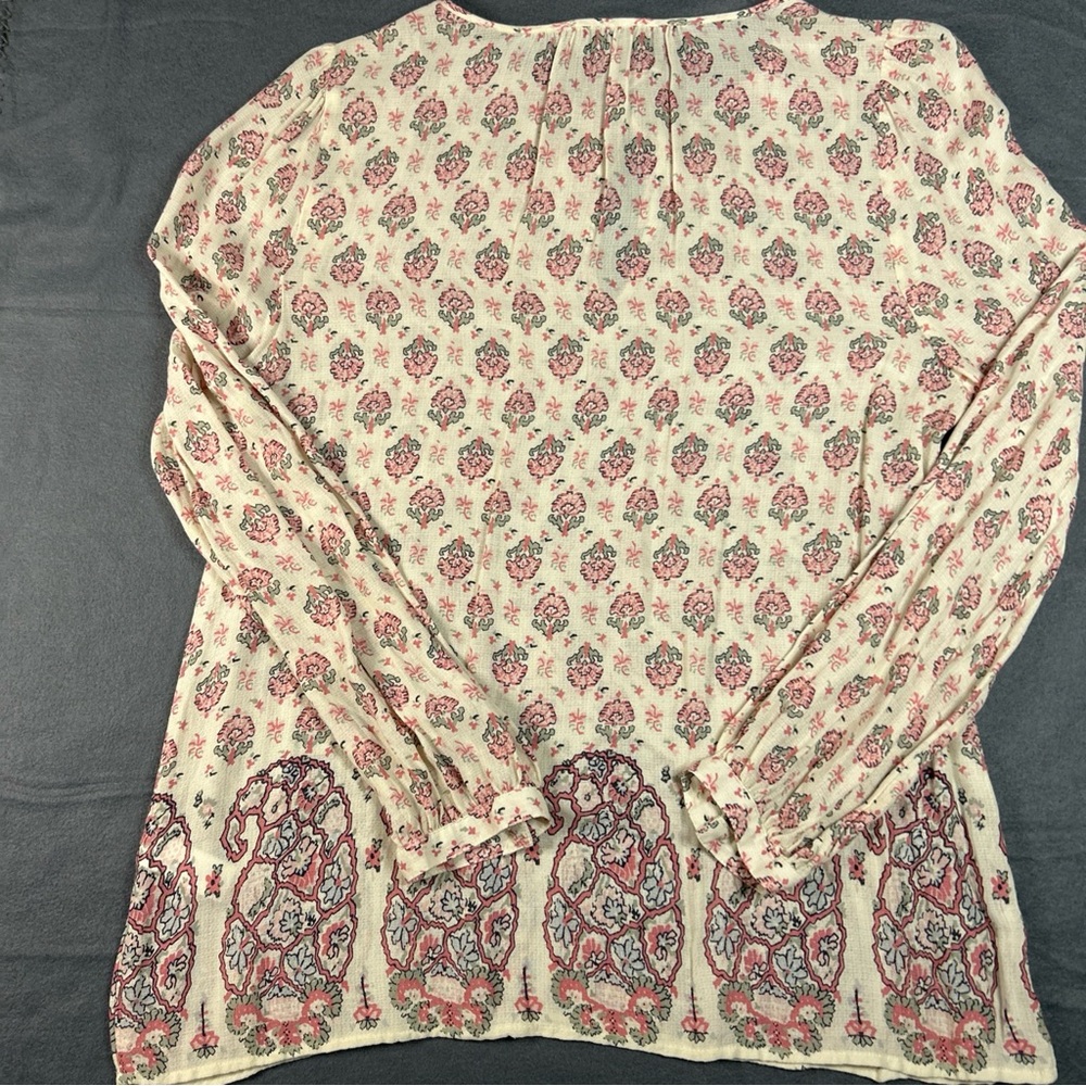 Lucky Brand Floral Print Women's Medium Top - Picture 4 of 12